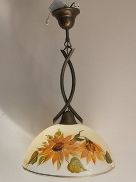 Lampa Kuchenna Ręcznie Malowana – Słonecznik 1