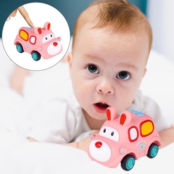 Gumowe Samochodziki 4 Autka Dla Malucha Napęd Auta