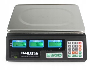 ЭЛЕКТРОННЫЕ МАГАЗИНСКИЕ ВЕСЫ 40кг DAKOTA