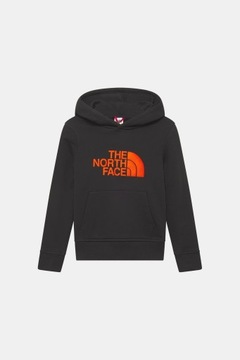 bluza the north face meska bluza tnf z kapturem granatowa duże logo