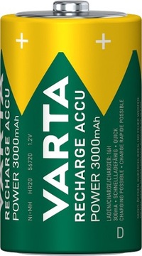 AKUMULATOREK bateria VARTA R20 D HR20 3000mAh 1szt
