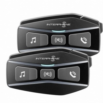 Тонкий мотоциклетный домофон, комплект из 2 шт. INTERPHONE U-COM