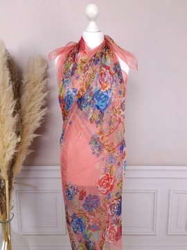 ШАЛКОВЫЙ ШАРФ ПАРЕО ПЛЯЖНАЯ ТУНИКА шаль ЦВЕТА