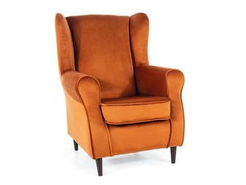 FOTEL BARON VELVET CYNAMON BLUVEL 4215 / WENGE