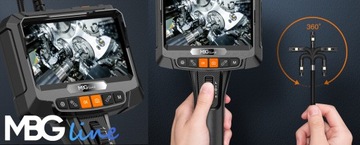 Инспекционная камера Камеры с подвижной головкой 2 эндоскопических мастерских FullHD