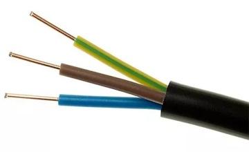 Kabel Okrągły elektryczny, ziemny YKY Elektrokabel 3 x 2,5 ( 1 szt= 20 mb)