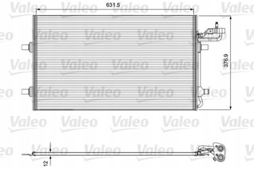 CHLADIČ KLIMA VOLVO C30 /VALEO/