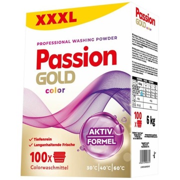 PASSION GOLD PROSZEK DO PRANIA KARTON 6kg/100P Col