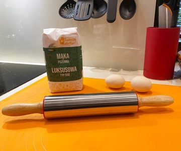 Скалка, нержавеющая сталь, 38 см.