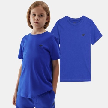 4F T-SHIRT CHŁOPIĘCY KOSZULKA BASIC DZIECIĘCA BAWEŁNIANA
