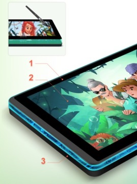 Графический планшет BOSTO 12HD-A с ЖК-экраном, разрешением 8192 ст и плотностью точек 5080 LPI для графического дизайна