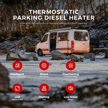 OGRZEWANIE POSTOJOWE 2KW 12/24V WEBASTO Z WENTYLACJĄ I START/STOP BLUETOOTH