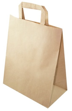 СУМКИ БУМАЖНЫЕ МЕШКИ 260х140х320 СЕРЫЕ 50 ШТ.