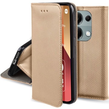 Etui do Xiaomi Redmi Note 13 Pro 4G SMART MAGNET BOOK CASE Z KLAPKĄ + SZKŁO