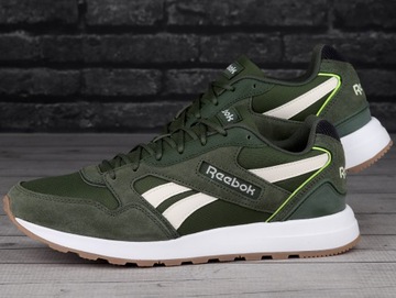 Buty męskie sportowe Reebok GL 1000 RUNNING ZIELONY, BIAŁY SKÓRA