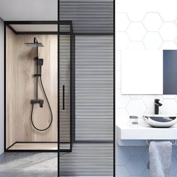 LOFT BLACK Valvex Черный тропический душ с аккумулятором