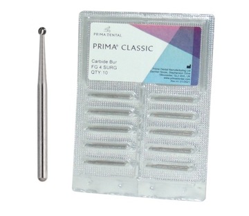 10x WIERTŁO Z WĘGLIKA FG 4 SURG PRIMA DENTAL