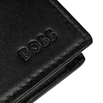 HUGO BOSS skórzany męski portfel duży w pudełku BLACK