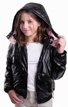 Kurtka DZIEWCZĘCA WIOSNA/JESIEŃ czarna (16) r.164 cm