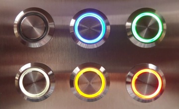 INOX LED кнопка звонка домофона для столба