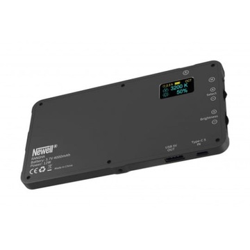 Светодиодная лампа Newell RGB-W Rangha + бесплатный мини-штатив 2500–9900 K, металл