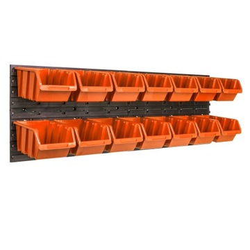 Tablica narzędzia 115 x 39 cm ścianka garaż 14 kuwet regał magazyn warsztat