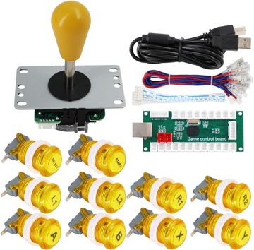 Arcade Game Controller DIY Kit przyciski z logo