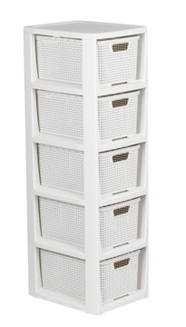 КНИЖНЫЙ ШКАФ, СУНДУК, ПОЛКА ДЛЯ ШКАФА, СТОЙКА С 5 КОРЗИНАМИ ИЗ РОТАГА КОРЗИНЫ ДЛЯ ВАННОЙ КОМНАТЫ BRANQ