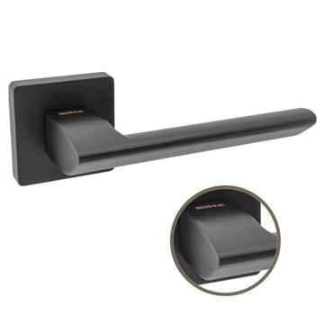 РУЧКА ВНУТРЕННЯЯ ДВЕРНАЯ ТАЛЬК, МАТОВЫЙ ЧЕРНЫЙ