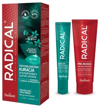 FARMONA RADICAL TRYCHOLOGICZNA KURACJA PRZYSPIESZAJĄCA WZROST WŁOSÓW 70ml