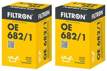 2× FILTR OLEJE FILTRON OE682/1