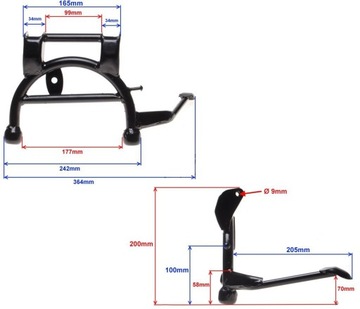 ЦЕНТРАЛЬНАЯ ОПОРА НОЖКИ СКУТЕРА GY6 4T