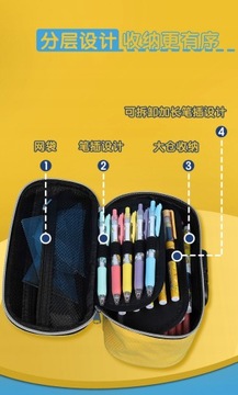 Пенал Pokemon School с держателем на молнии