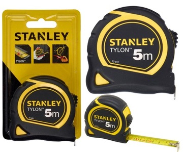 STANLEY METRÓWKA MIARA MIARKA ZWIJANA TYLON 5M 19MM ZACZEP 1-30-697