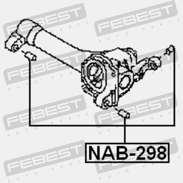FEBEST NAB-298 Подшипник дифференциала