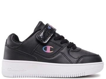 Buty Dziecięce Champion S32491KK006 REBOUND LOW G PS Czarne 34