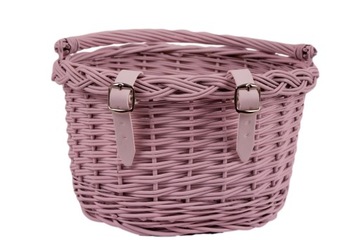 Детская корзина для велосипеда, корзина для самоката, РОЗОВЫЙ