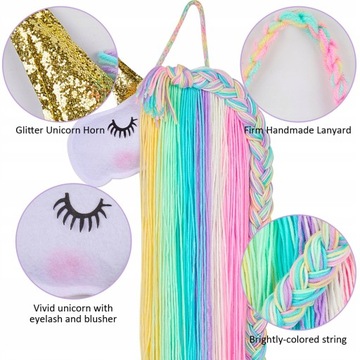 ОРГАНАЙЗЕР Единорог для заколок, резинок, резинок, игрушек, ПЕРСОНАЛИЗАЦИЯ