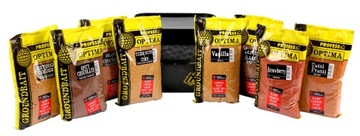 Микс вкусов 8x PROFESS OPTIMA рыболовная ПРИМАНКА 8кг + ВЕДРО