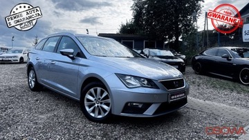 Seat Leon III ST Facelifting 1.6 TDI 115KM 2017 Seat Leon 1.6 tdi radar Navi kamera ledy full serwis 1 wl jak nowy 1.rok g