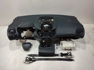 FORD FIESTA MK7 DESKA KONSOLA AIRBAG PODUSZKI PASY