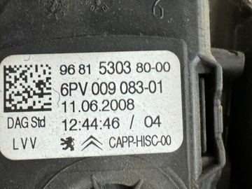 ПЕДАЛЬ ГАЗОВОГО ТОРМОЗА PEUGEOT 308 T7 1.6 9HZ 9681530380