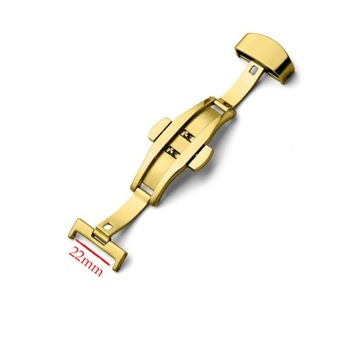 ЗАЖИМ ЗОЛОТОЙ БАБОЧКИ ДЛЯ РЕМЕШКА ЧАСОВ 22 ММ