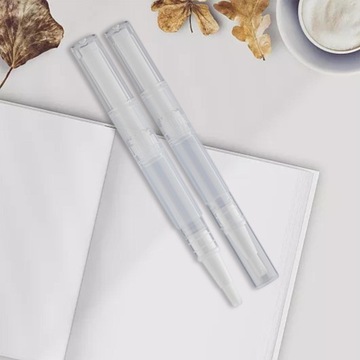 2x прозрачные аксессуары для поворотных ручек, пустой гвоздь, 2 мл