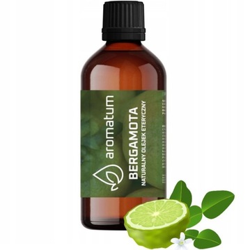 AROMATUM Naturalny Olejek Eteryczny BERGAMOTA bergamotowy XL 100ml