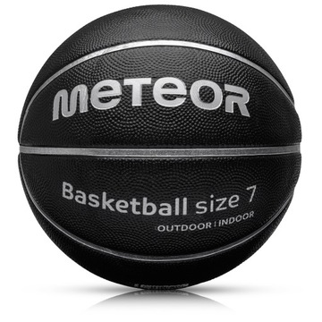PIŁKA KOSZOWA DO KOSZYKÓWKI METEOR TRENINGOWA CELLULAR #7 czarno-srebrna