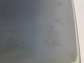 MERCEDES ML W163 163 SKLO (OKNO) PŘEDNÍ LEVÝ ZELENÁ