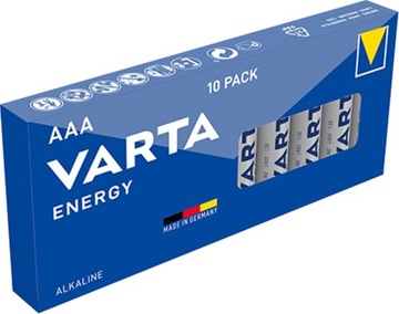 BATERIE ALKALICZNE VARTA AAA ECONOMY PACK 10 SZT.