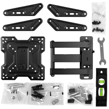 ВРАЩАЮЩИЙСЯ КРЕПЛЕНИЕ ДЛЯ ТЕЛЕВИЗОРА, ЖК-ТЕЛЕВИЗОР С LED, ПРОЧНАЯ НАСТЕННАЯ ВЕШАЛКА, 22–65 ДЮЙМОВ