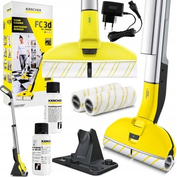 BEZPRZEWODOWY MOP ELEKTRYCZNY KARCHER FC 3 AKUMULATOR WYŚWIETLACZ LED PROFI